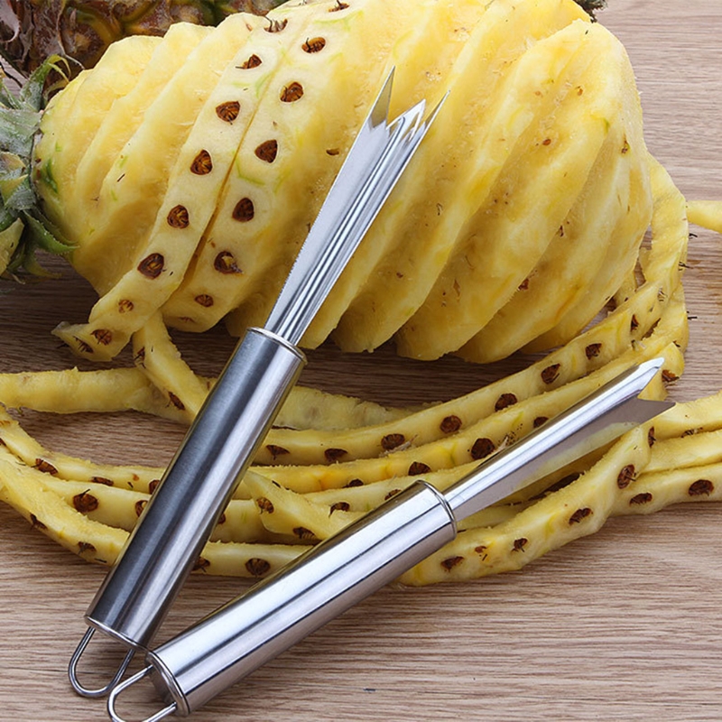 Stainless Steel Pineapple Peeler & Fruit Slicer Cutter Easy Pineapple Core Remover for Effortless Slicing