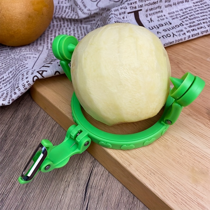 Rotating Fruit Peeler Quick Peel Kitchen Tool With Non Slip Grip For Apples Pears Melons 1