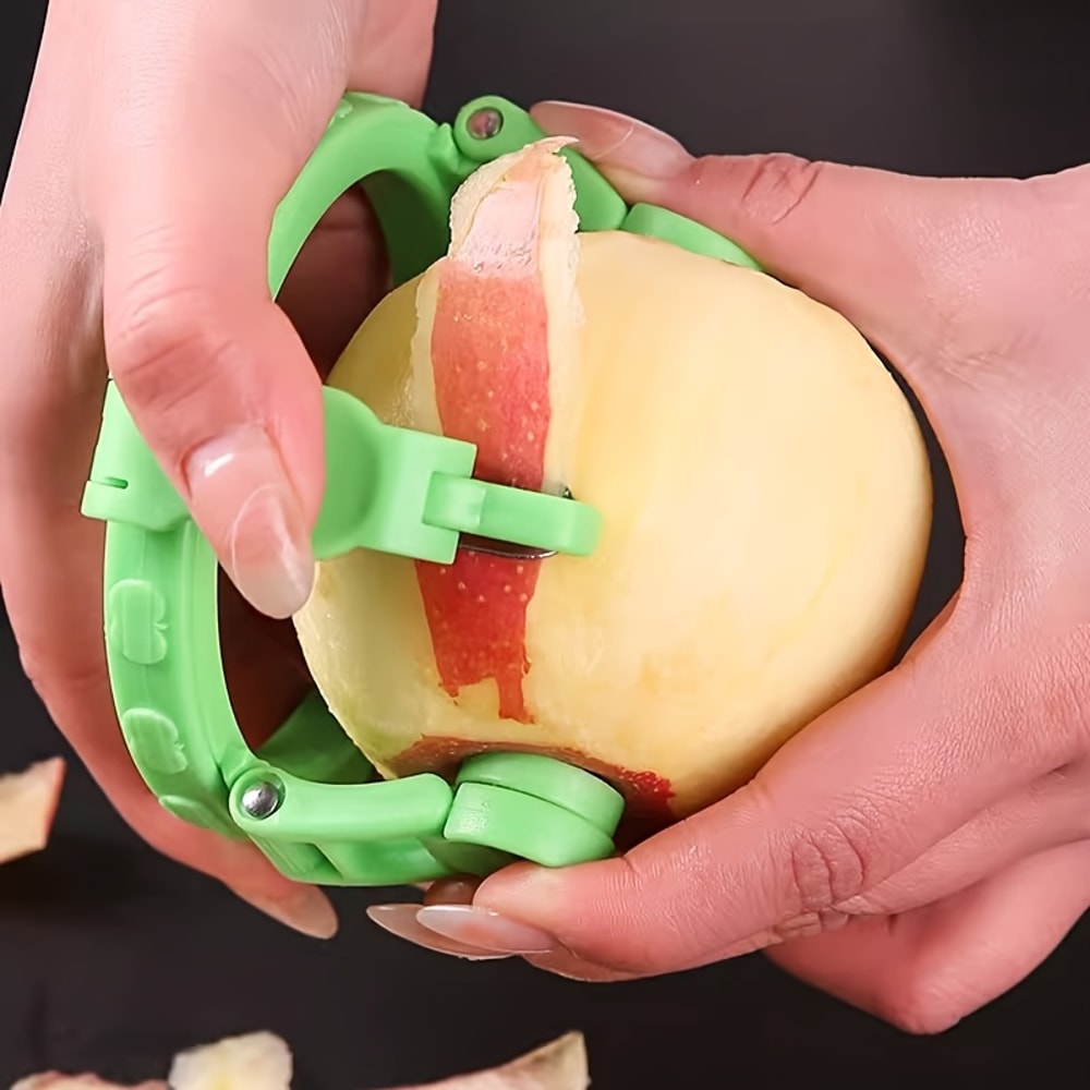 Rotating Fruit Peeler Quick Peel Kitchen Tool With Non Slip Grip For Apples Pears Melons 3