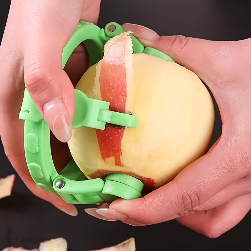 Rotating Fruit Peeler Quick Peel Kitchen Tool With Non Slip Grip For Apples Pears Melons 3