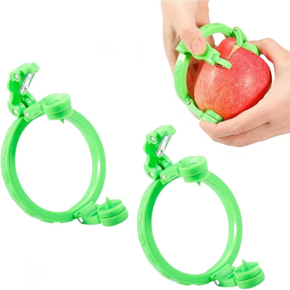 Rotating Fruit Peeler Quick Peel Kitchen Tool With Non Slip Grip For Apples Pears Melons 6