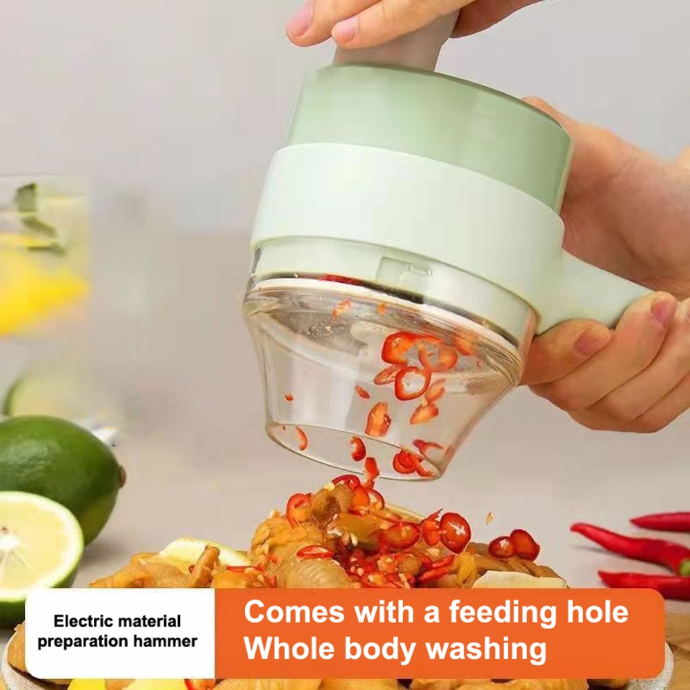 Wireless Electric Food Processor Rechargeable Handheld Vegetable Meat Cutter For Easy Household Me 0