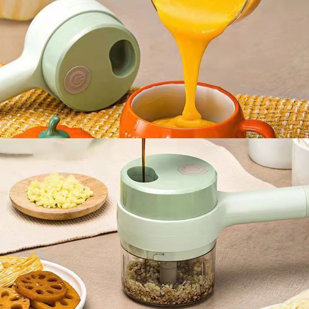 Wireless Electric Food Processor Rechargeable Handheld Vegetable Meat Cutter For Easy Household Me 2
