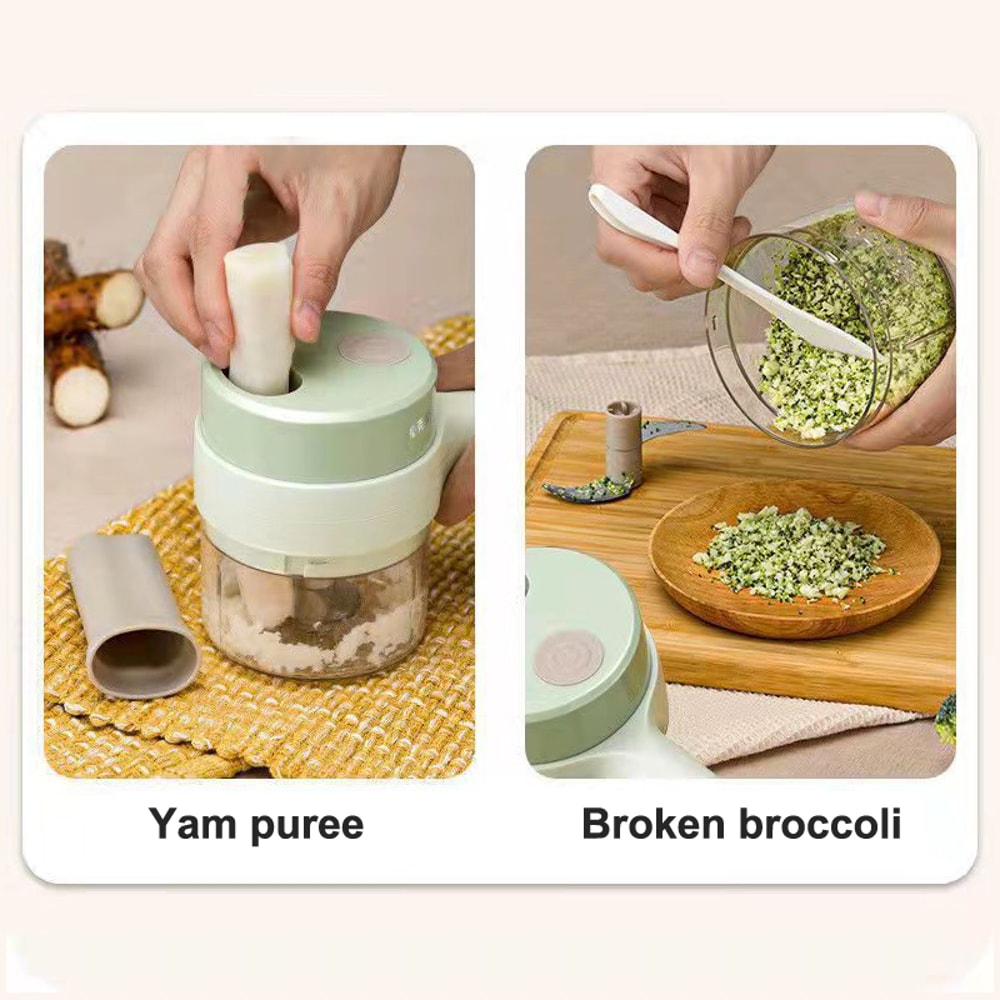 Wireless Electric Food Processor Rechargeable Handheld Vegetable Meat Cutter For Easy Household Me 3