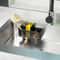 Kitchen Drain Rack for Utensils & Cleaning Tools Space Saving Drying Basket for Sponges & Brushes