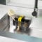 Kitchen Drain Rack for Utensils & Cleaning Tools Space Saving Drying Basket for Sponges & Brushes