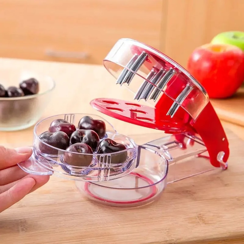 Stainless Steel Cherry Pitter Handheld Fruit Pitter With Holes For Easy Pitting And Coring 1
