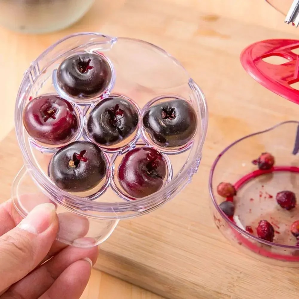 Stainless Steel Cherry Pitter Handheld Fruit Pitter With Holes For Easy Pitting And Coring 3