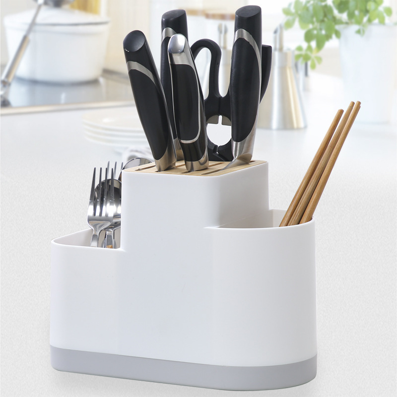 Kitchen Knife Utensils Holder Caddy Cutlery Organizer For Countertop 0
