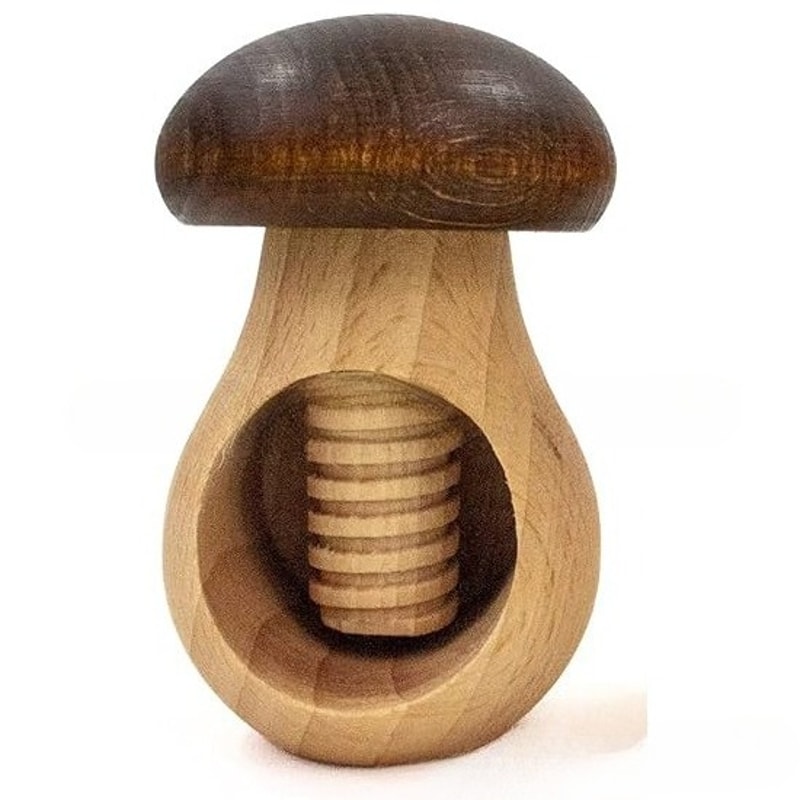 Mushroom Shaped Nutcracker Tongs Adjustable Multi Tool for Easy Cracking of Walnuts, Pecans, and More