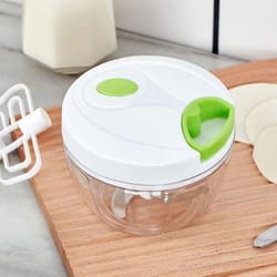 manual food chopper & slicer vegetable and garlic cutter, salad maker, kitchen tool for quick meal prep