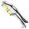 Stainless Steel Garlic Press and Slicer Dual Function Mincer for Effortless Crushing & Slicing