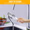 Stainless Steel Garlic Press and Slicer Dual Function Mincer for Effortless Crushing & Slicing