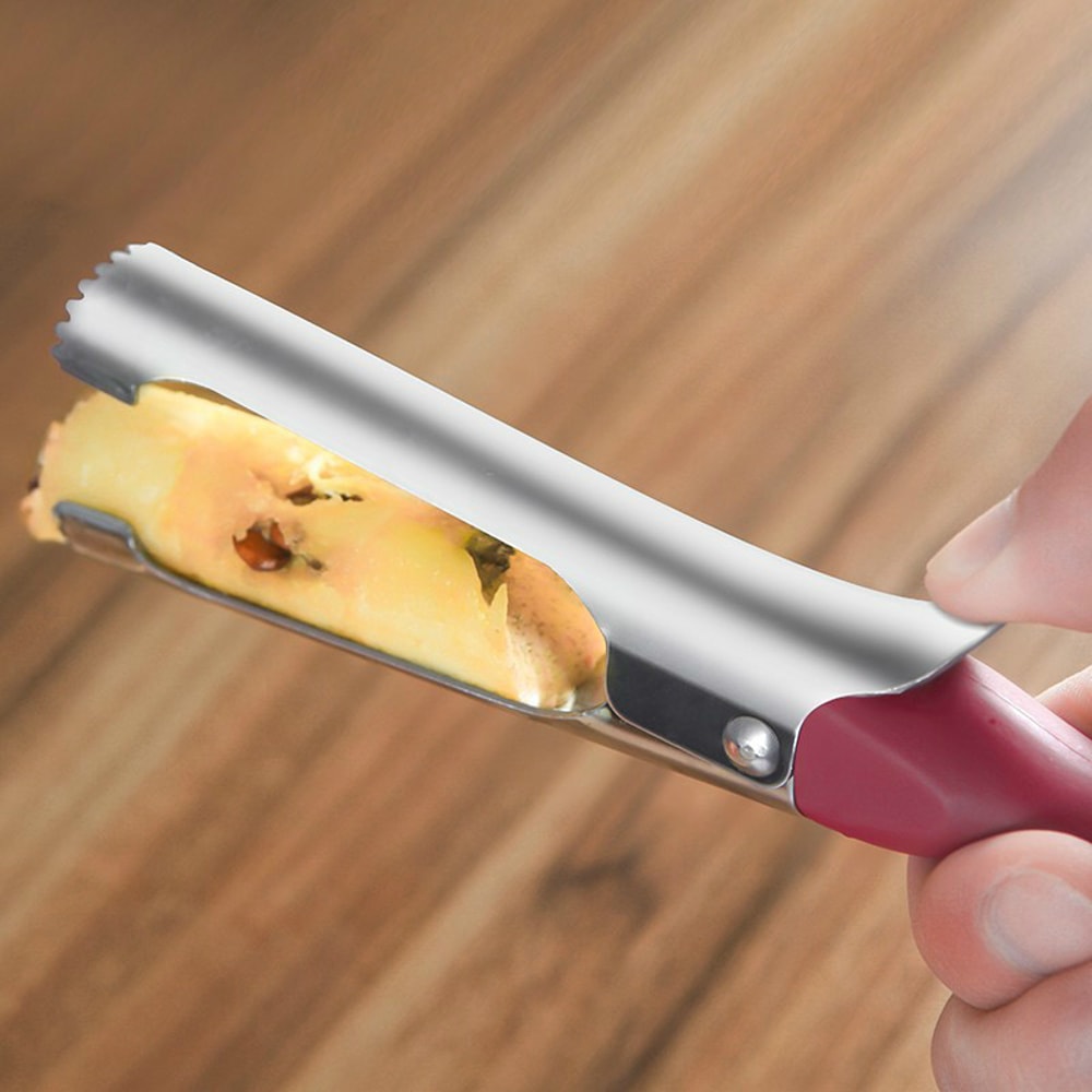 Stainless Steel Apple Corer Premium Fruit Seed Remover & Core Slicer for Pears, Apples, and Vegetables