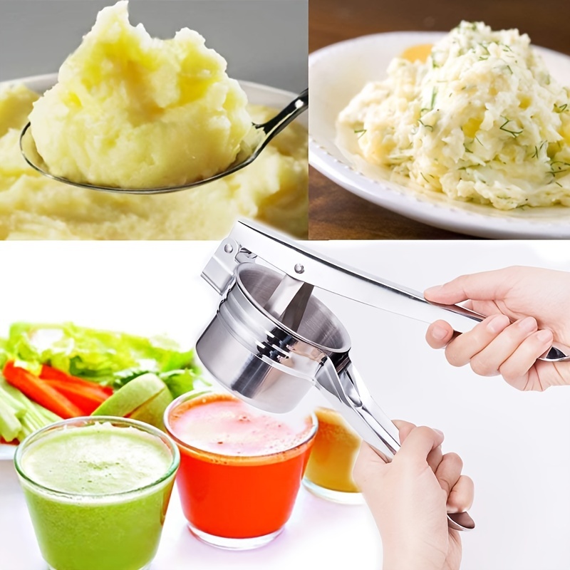 Stainless Steel Potato Ricer Manual Masher For Potatoes Vegetables Baby Food More 3