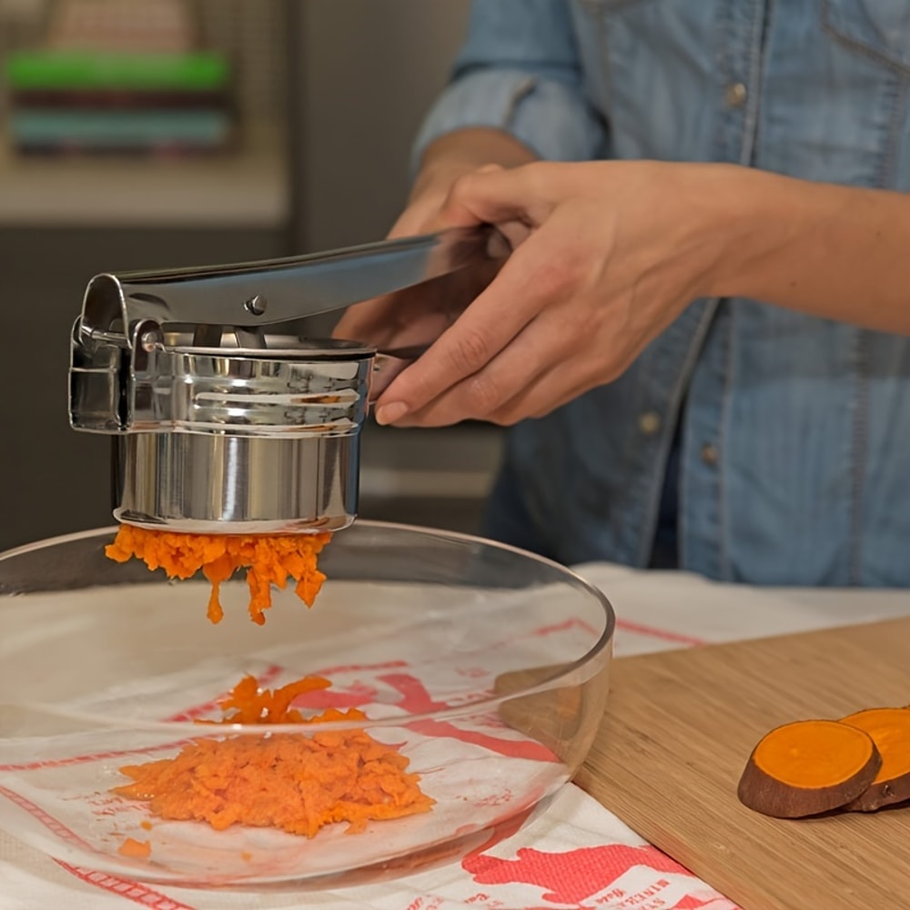 Stainless Steel Potato Ricer Manual Masher For Potatoes Vegetables Baby Food More 4