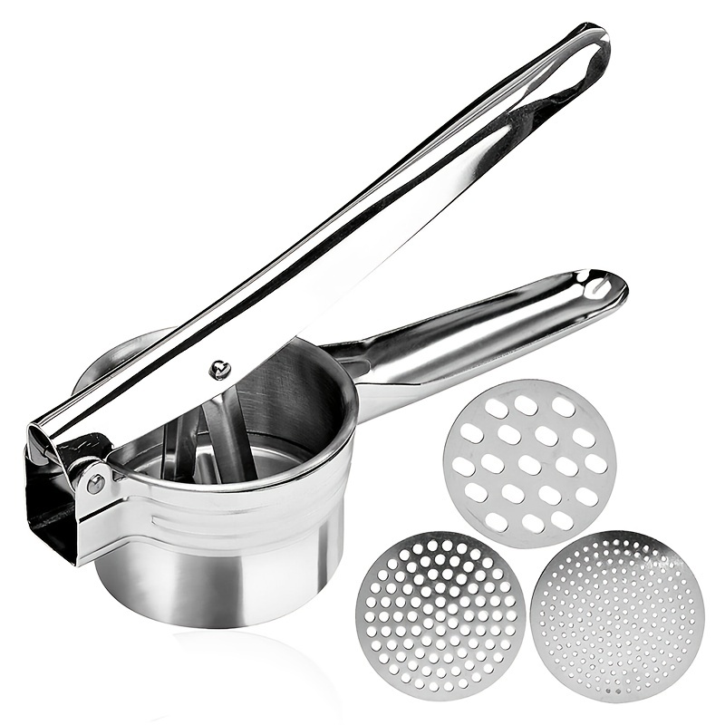 Stainless Steel Potato Ricer Manual Masher For Potatoes Vegetables Baby Food More 0