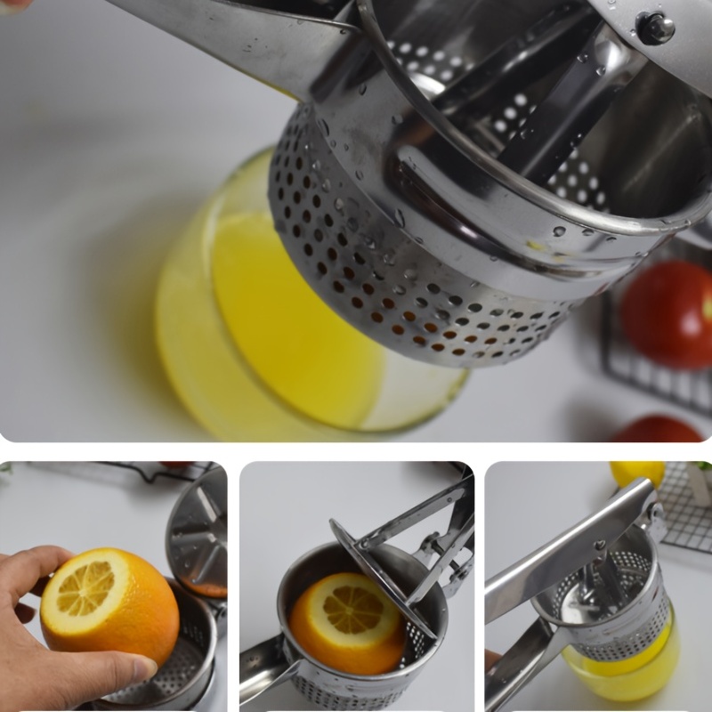 Stainless Steel Potato Ricer Manual Masher For Potatoes Vegetables Baby Food More 6