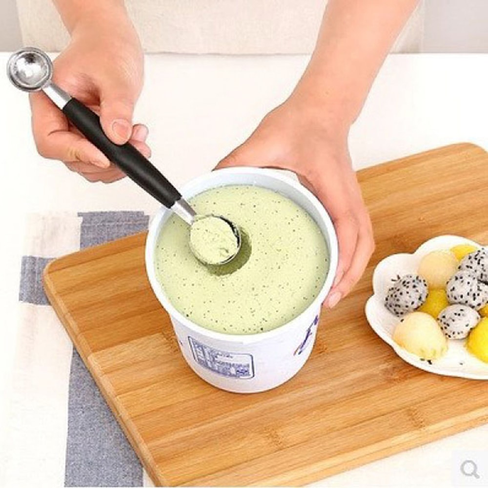 Melon Ball Scoop Set Stainless Steel Fruit Spoon & Ice Cream Tool