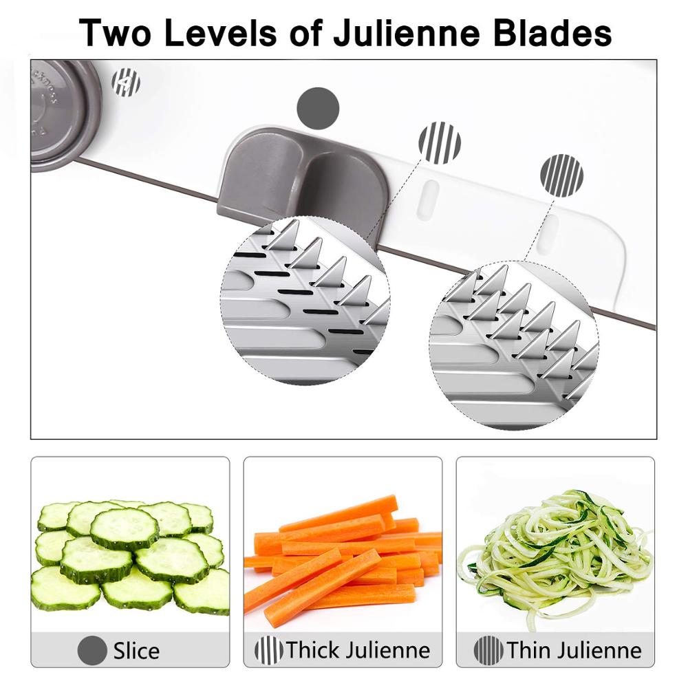 Adjustable Stainless Steel Mandoline Slicer Vegetable Cutter Ultimate Grater For Potatoes Onions A 5