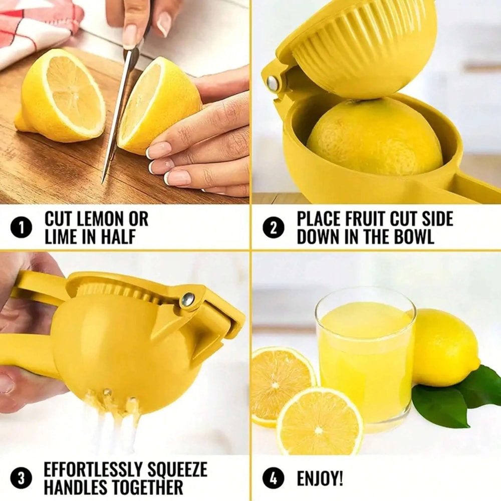 Manual Citrus Juicer Multifunctional Hand Squeezer for Lemon, Orange, and Grape