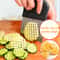 Premium Stainless Steel French Fries Cutter Wavy Potato Slicer 0