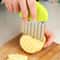Premium Stainless Steel French Fries Cutter Wavy Potato Slicer 3