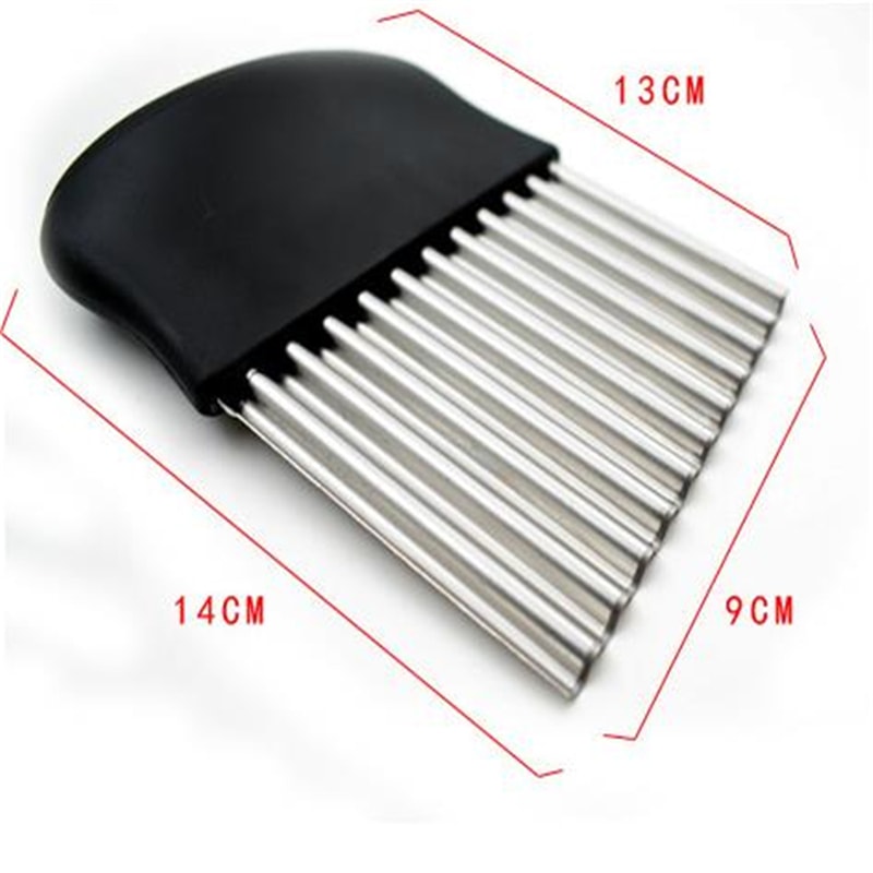 Premium Stainless Steel French Fries Cutter Wavy Potato Slicer 5
