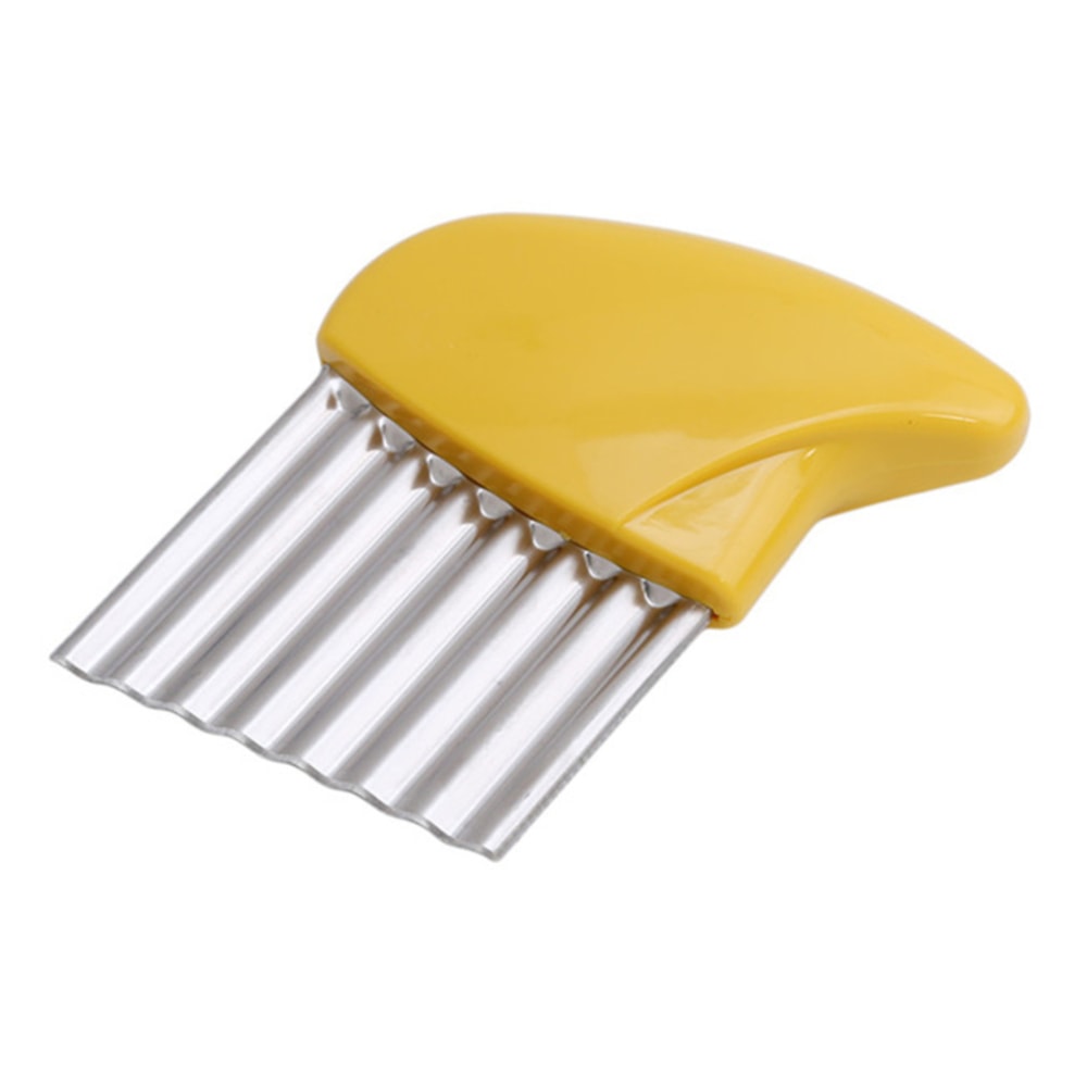 Premium Stainless Steel French Fries Cutter Wavy Potato Slicer 6