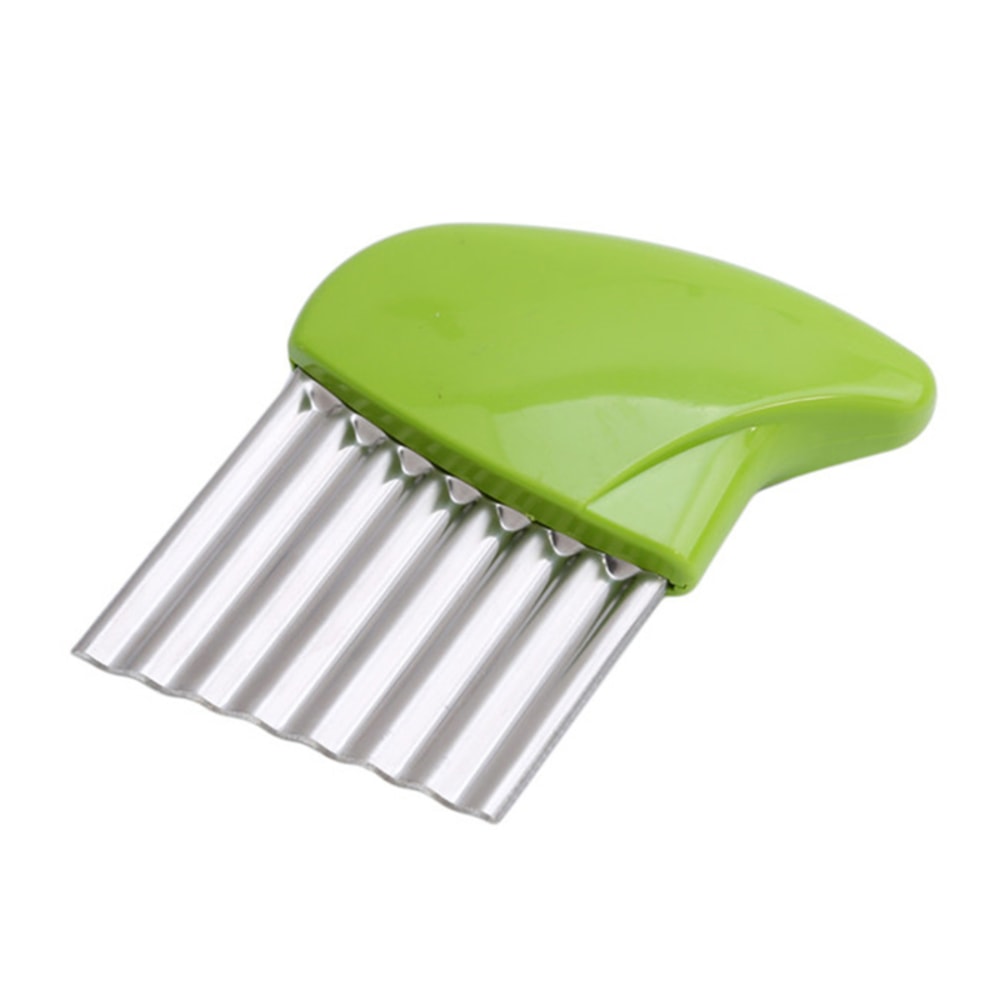 Premium Stainless Steel French Fries Cutter Wavy Potato Slicer 9
