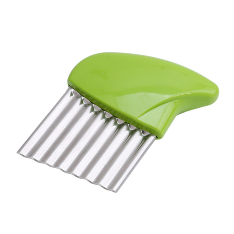 Premium Stainless Steel French Fries Cutter Wavy Potato Slicer 9