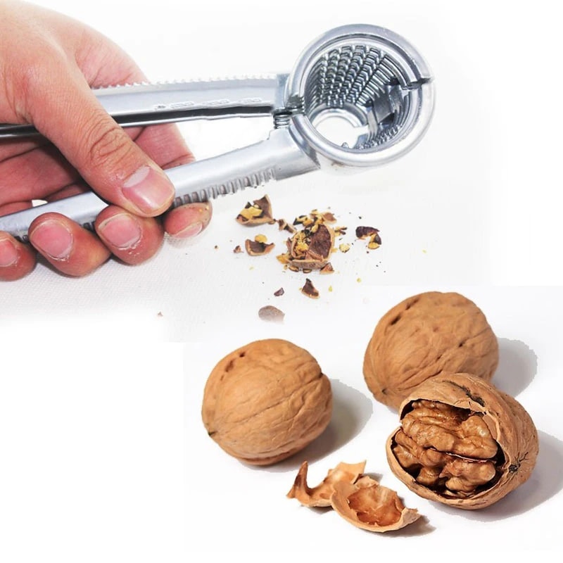 Premium Walnut Plier Nut Cracker Multi Function Stainless Steel Hazelnut Opener 1