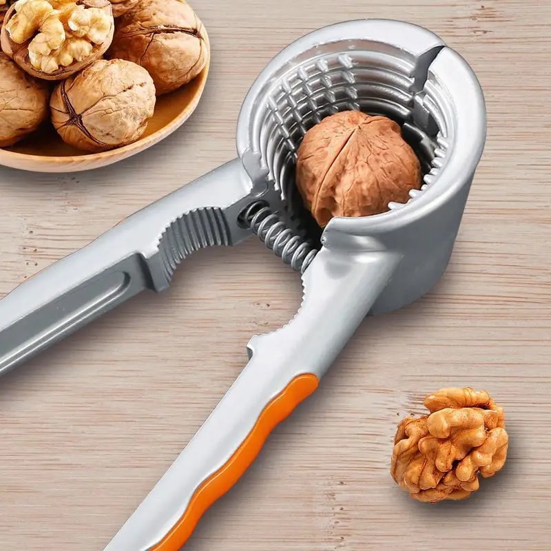 Premium Walnut Plier Nut Cracker Multi Function Stainless Steel Hazelnut Opener 2