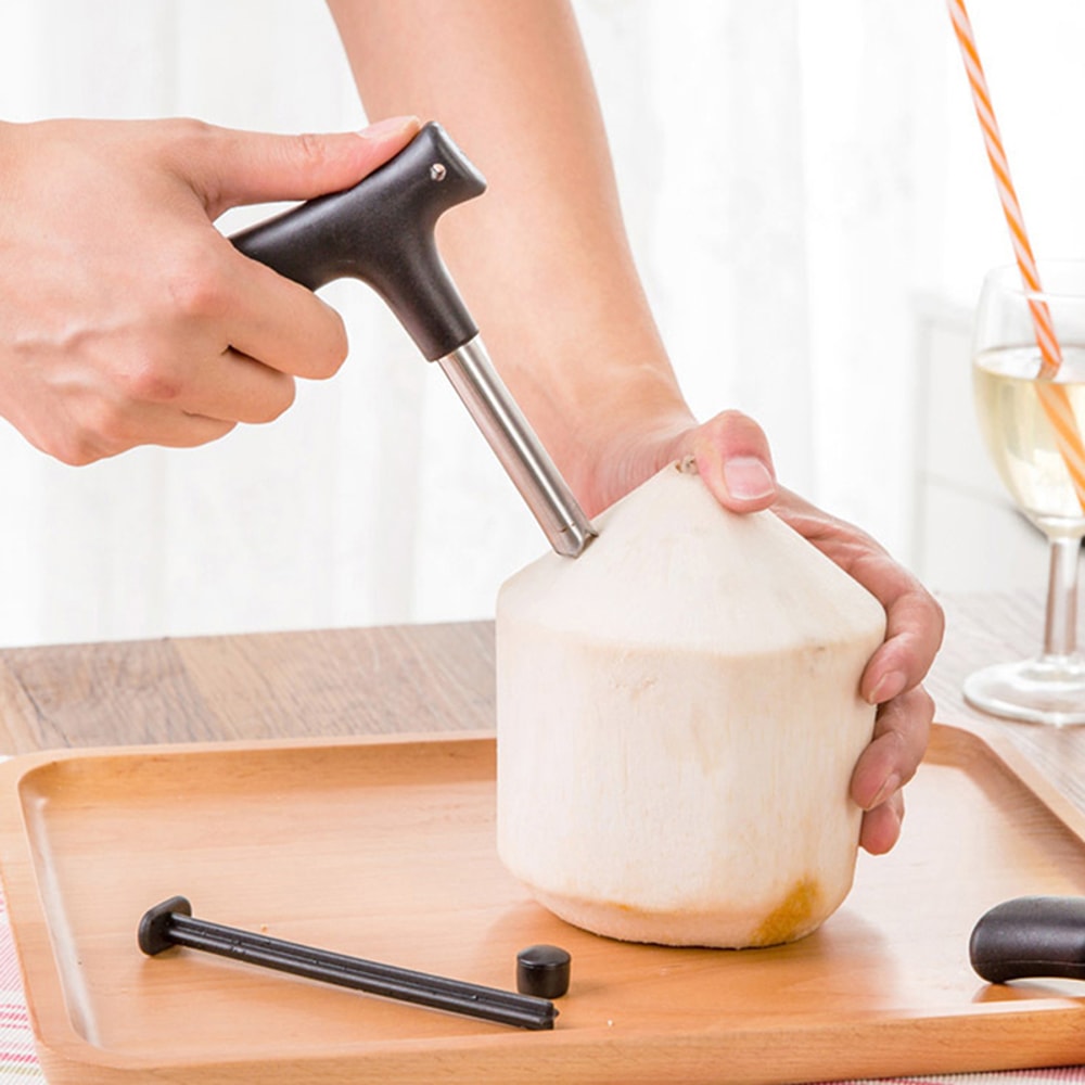 Premium Stainless Steel Coconut Opener Fruit Hole Drill Tool 2