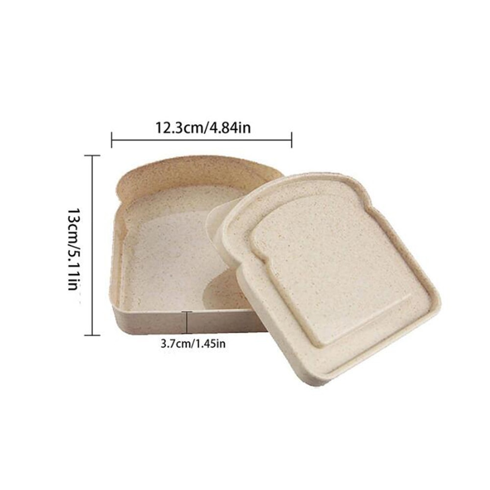 Portable Sandwich Container Lunch Box Reusable Microwave Food Storage Case 5