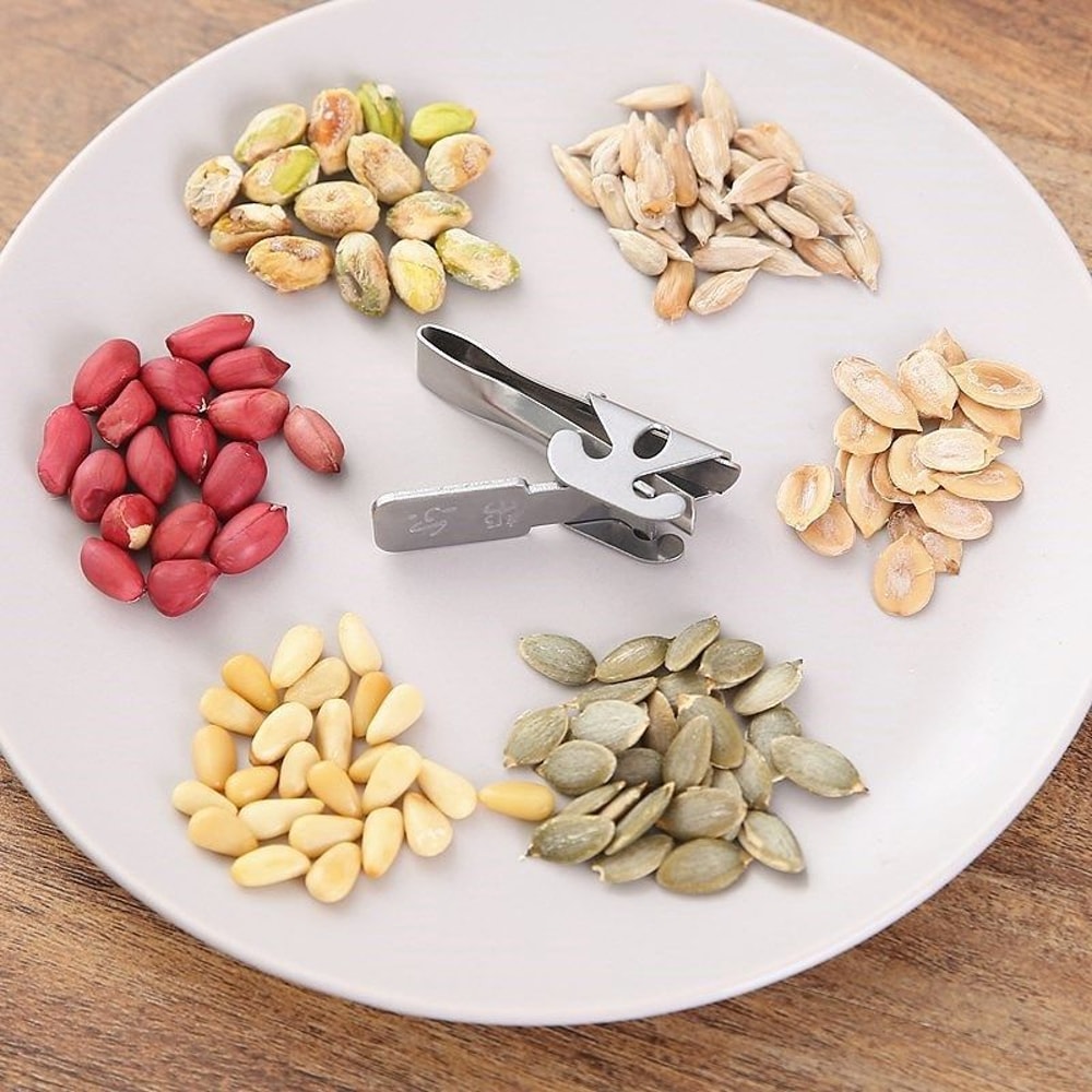 Premium Stainless Steel Nutcracker Pistachio Opener For Easy Shelling 3