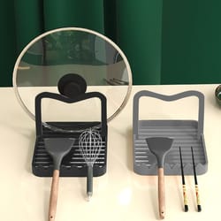 multi functional kitchen utensil holder & spatula rack draining worktop organizer