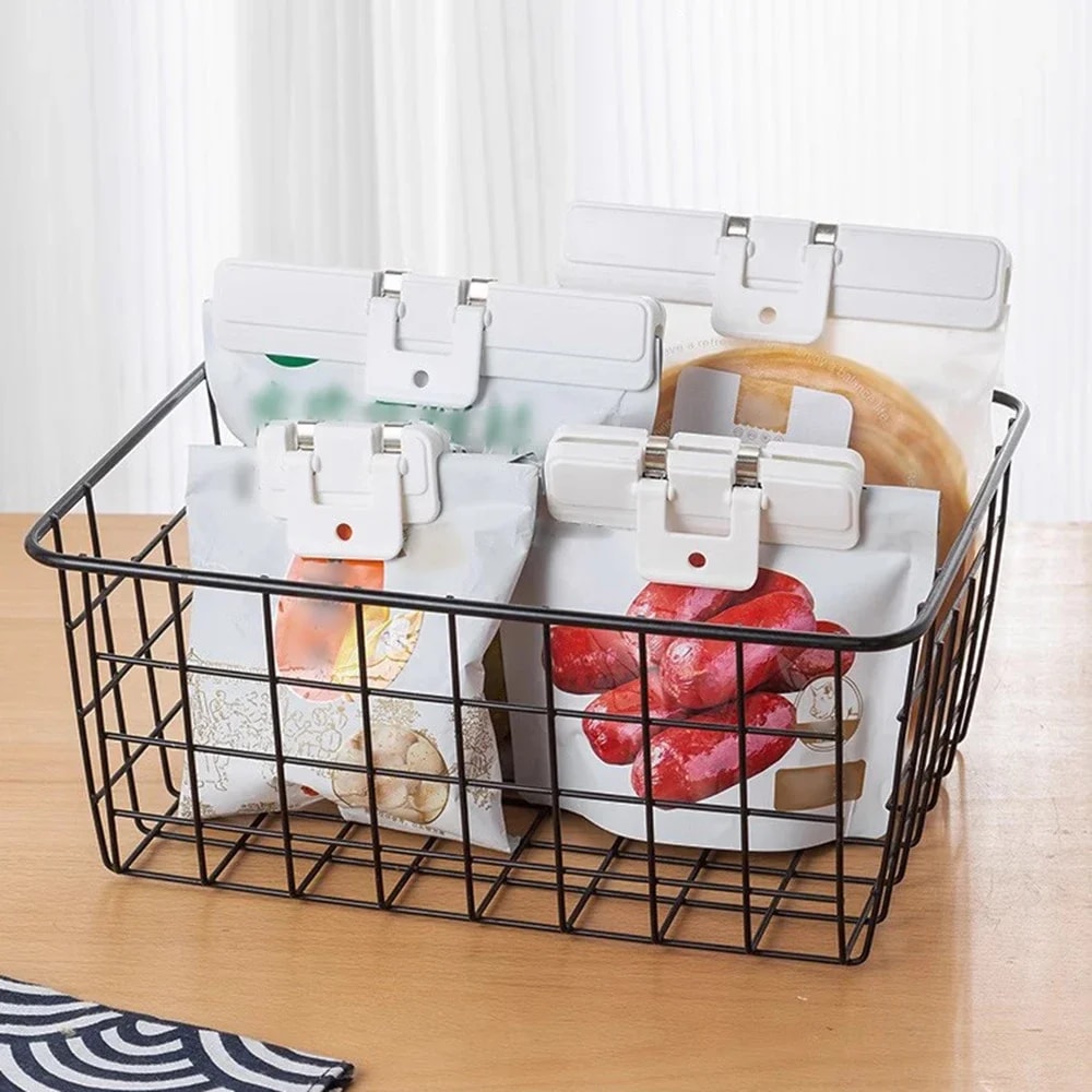 Snack Bag Sealer Kitchen Food Bag Clips & Moisture Proof Tea Bag Clip