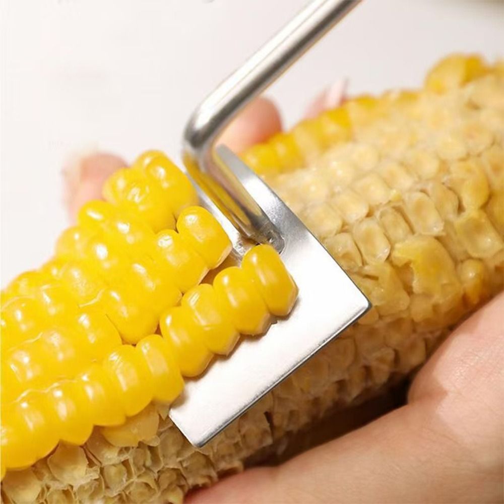 Ergonomic Stainless Steel Corn Cob Peeler Quick & Easy Corn Stripper for Perfect Kernels