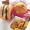 Retractable Hamburger Holders Set Washable Silicone Burger Clip & Sandwich Rack