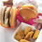 Retractable Hamburger Holders Set Washable Silicone Burger Clip & Sandwich Rack