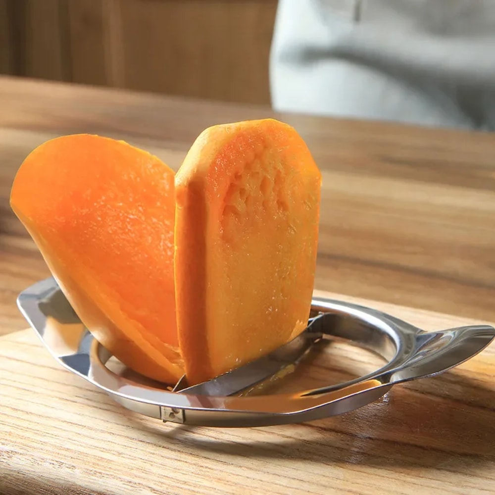 Premium Stainless Mango Slicer & Fruit Peeler Kitchen Tool