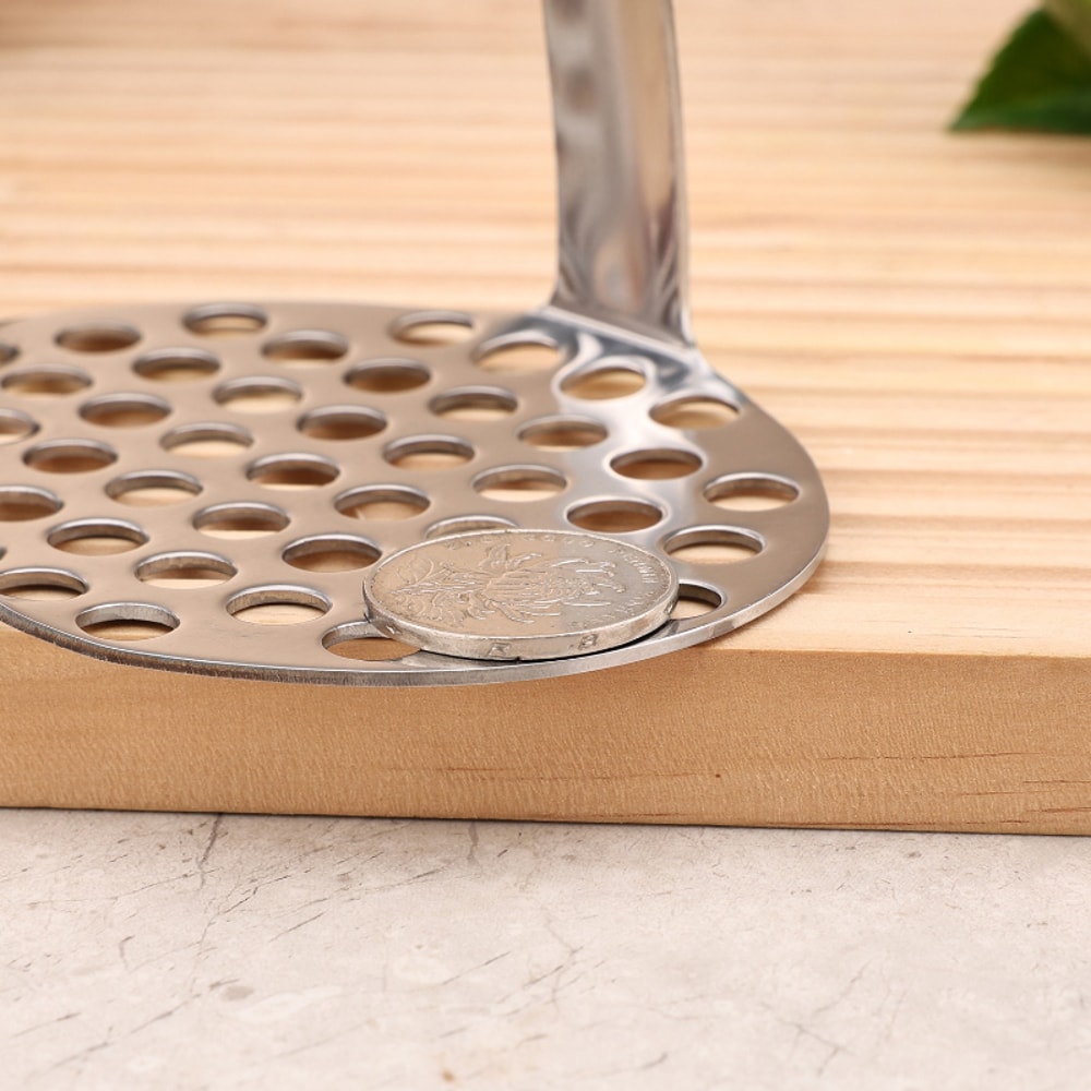 Premium Stainless Steel Potato Masher Fruit Press Tool For Easy Purees 2