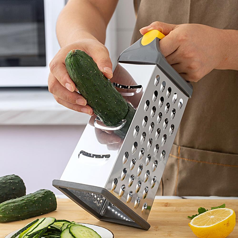 Premium Stainless Steel Box Grater Multifunctional Vegetable Cheese Slicer 1
