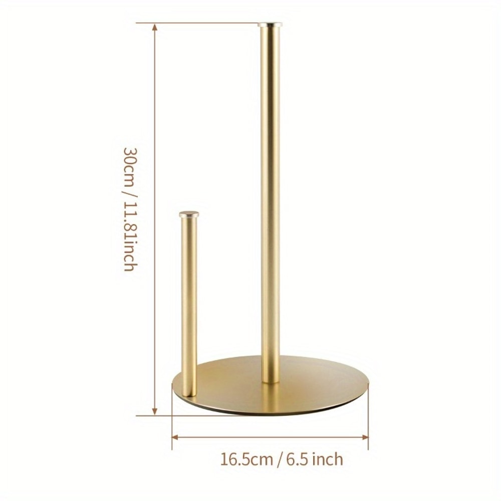 Premium Stainless Steel Paper Towel Holder Sleek Countertop Roll Organizer 7