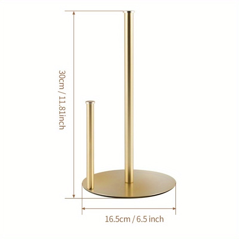 Premium Stainless Steel Paper Towel Holder Sleek Countertop Roll Organizer 7