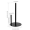 Premium Stainless Steel Paper Towel Holder Sleek Countertop Roll Organizer 6
