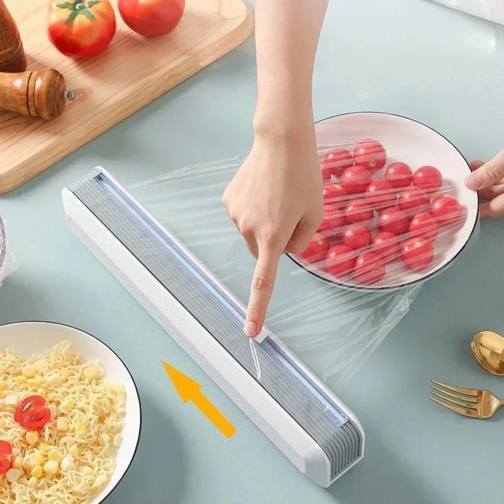 Premium Household Wrap Dispenser With Cutter Storage Plastic Wrap Aluminum Foil 3