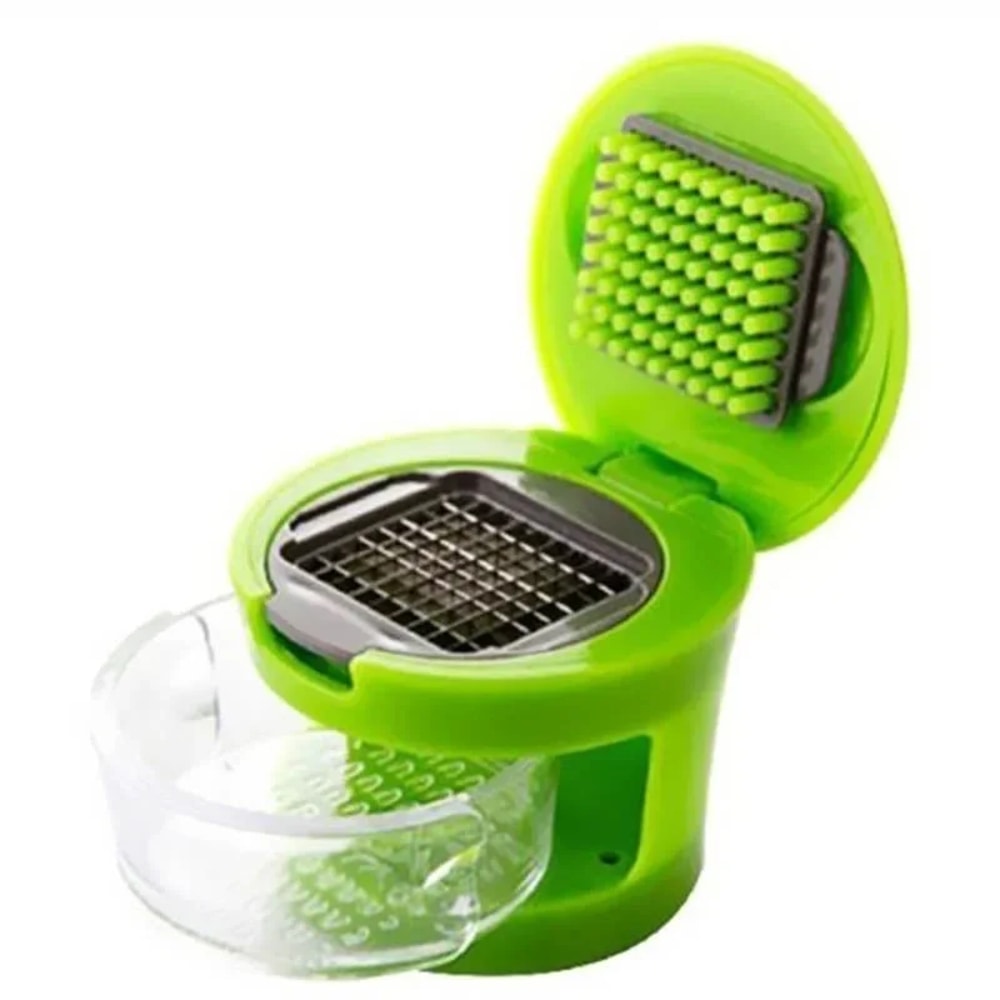Premium Stainless Steel Garlic Press Easy Manual Garlic Masher For Kitchen 3