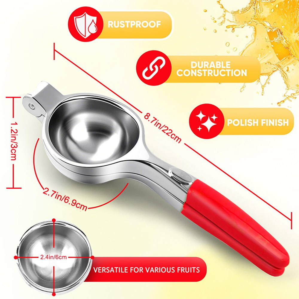 Heavy Duty Stainless Steel Citrus Juicer Lemon Squeezer Hand Press 1